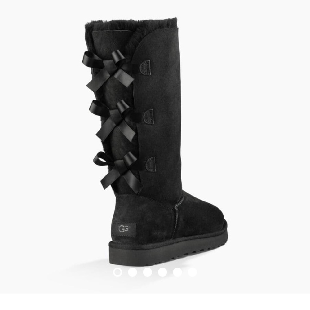 UGG BAILEY BOW TALL II BLACK SIZE 8